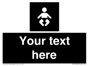 Custom information: black panel baby change